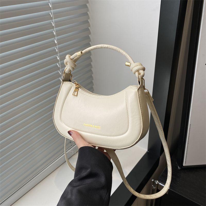 Korean niche saddle bag women's 2025 new trendy high-quality texture shoulder crossbody versatile portable underarm bag