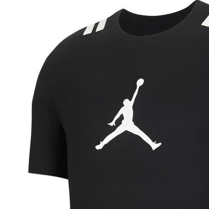 Air Jordan Logo Casual Sports Short Sleeve T-Shirt Men Tops Black CZ2490-010