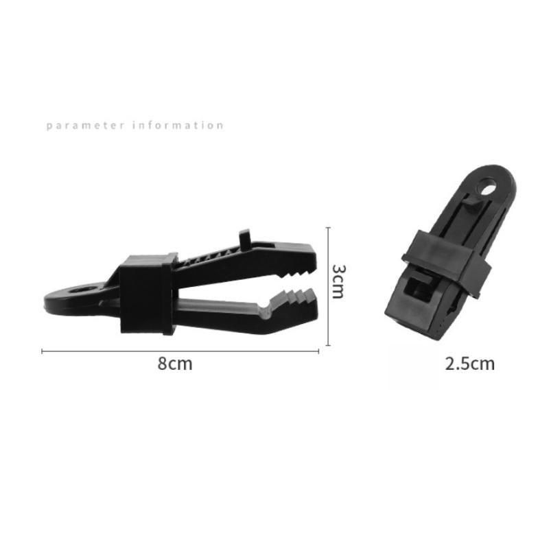 10pcs Heavy-Duty Tent Clips - Windproof And Sturdy, for Securing Tarp And Awnings During Outdoor Camping And Explorationx