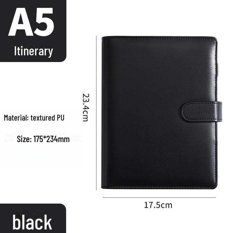 Colorful Detachable 2025 English Calendar Square PVC Loose-Leaf Notebook Pages