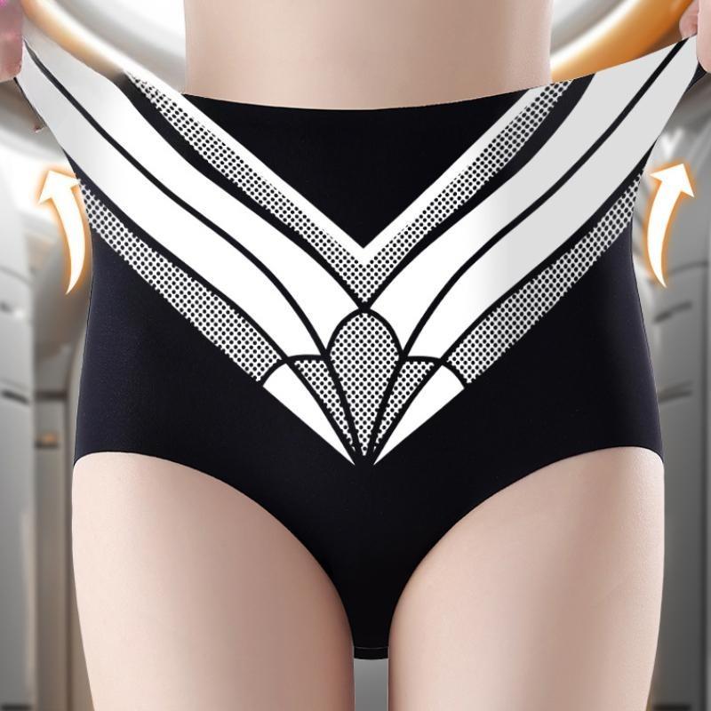 Tighten The Abdomen Underpanties Large Size Triangular Panties Traceless Briefs Butt Lift Woman Body Shaping High Waist Lingerie