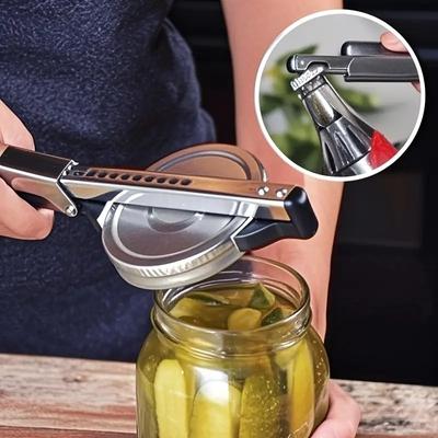 Accesorii de Bucătărie Dispozitiv de Prindere Deschizător de Conserve Manual Oțel Inoxidabil Ajustabil Multifuncțional Deschizător pentru Capac de Borcan