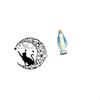 Cat Graceful Lady Metal Wall Art Sculpture Black Decor Mary Religious Ornament for Lovers And