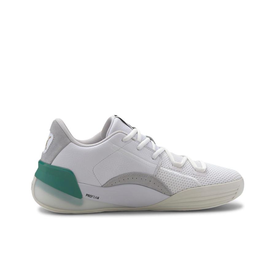 New PUMA Clyde Hardwood White Green 193663-02
