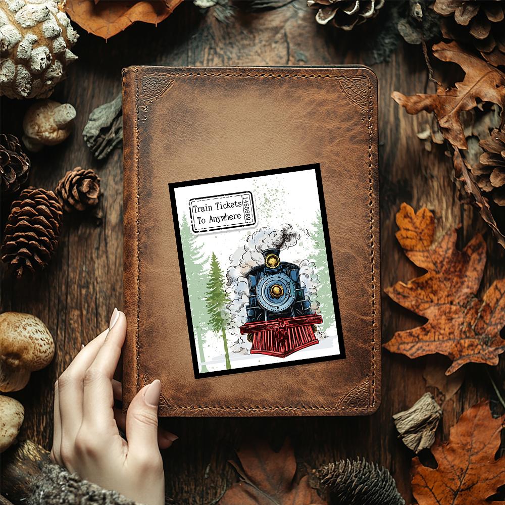 PVC Plastic Clear Stamps for DIY Scrapbooking Photo Album Decorative Cards Making Train 160x110mm