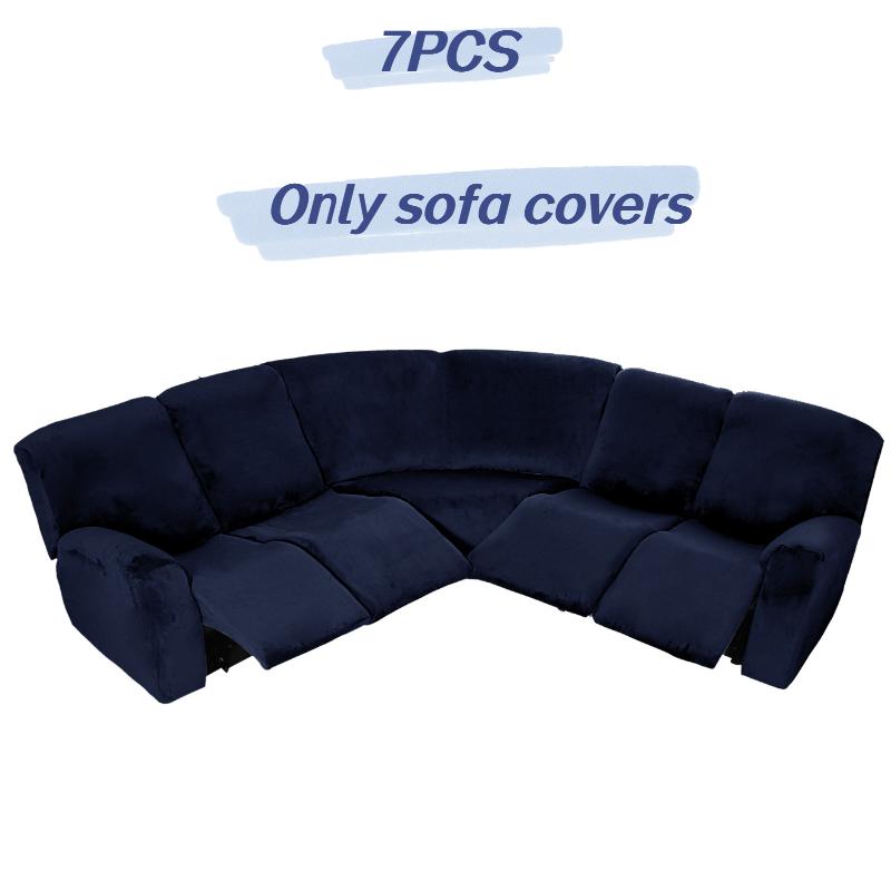 Cover Full Elastic Sofa Slipcover 5 Seater Corner Recliner Couchcover Sectional