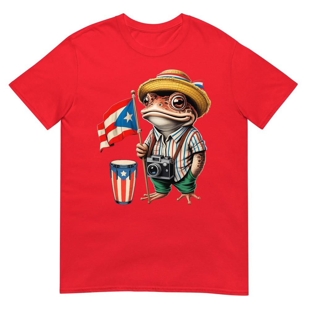 Coqui Frog Puerto Rico Puerto Rican Flag Taino Boricua Tshirt S
