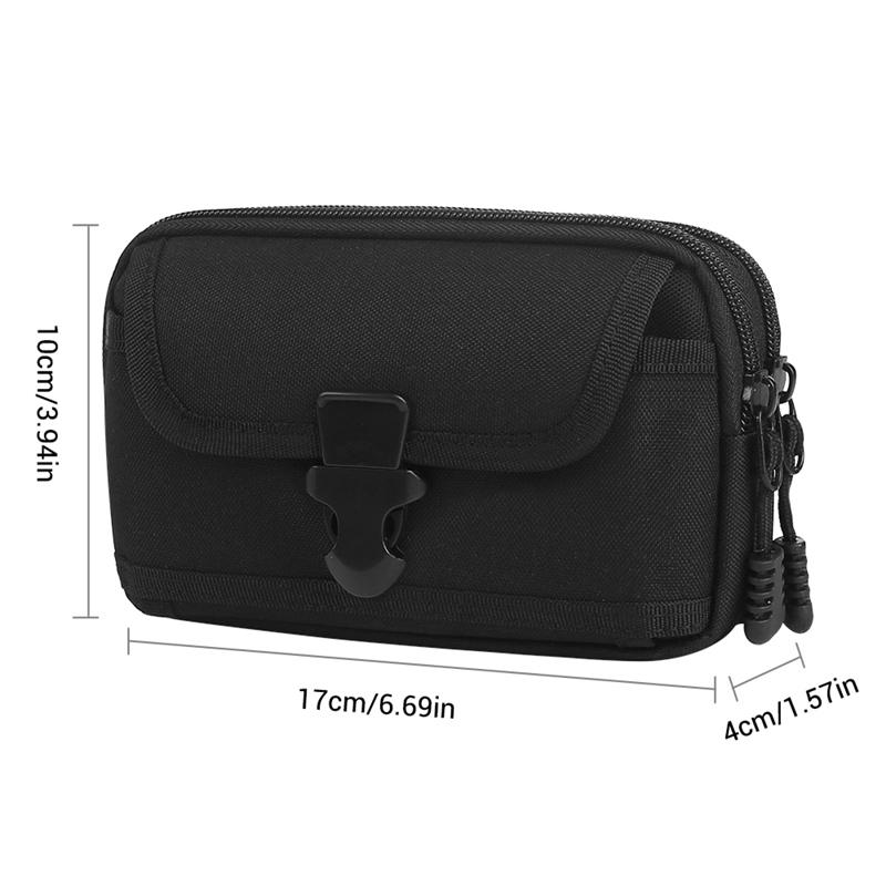Tactical Coin Purse Casual Waist Fanny Packs Waterproof Pouch Waist Packs for 6.5 Inch Phone Pouch Bag