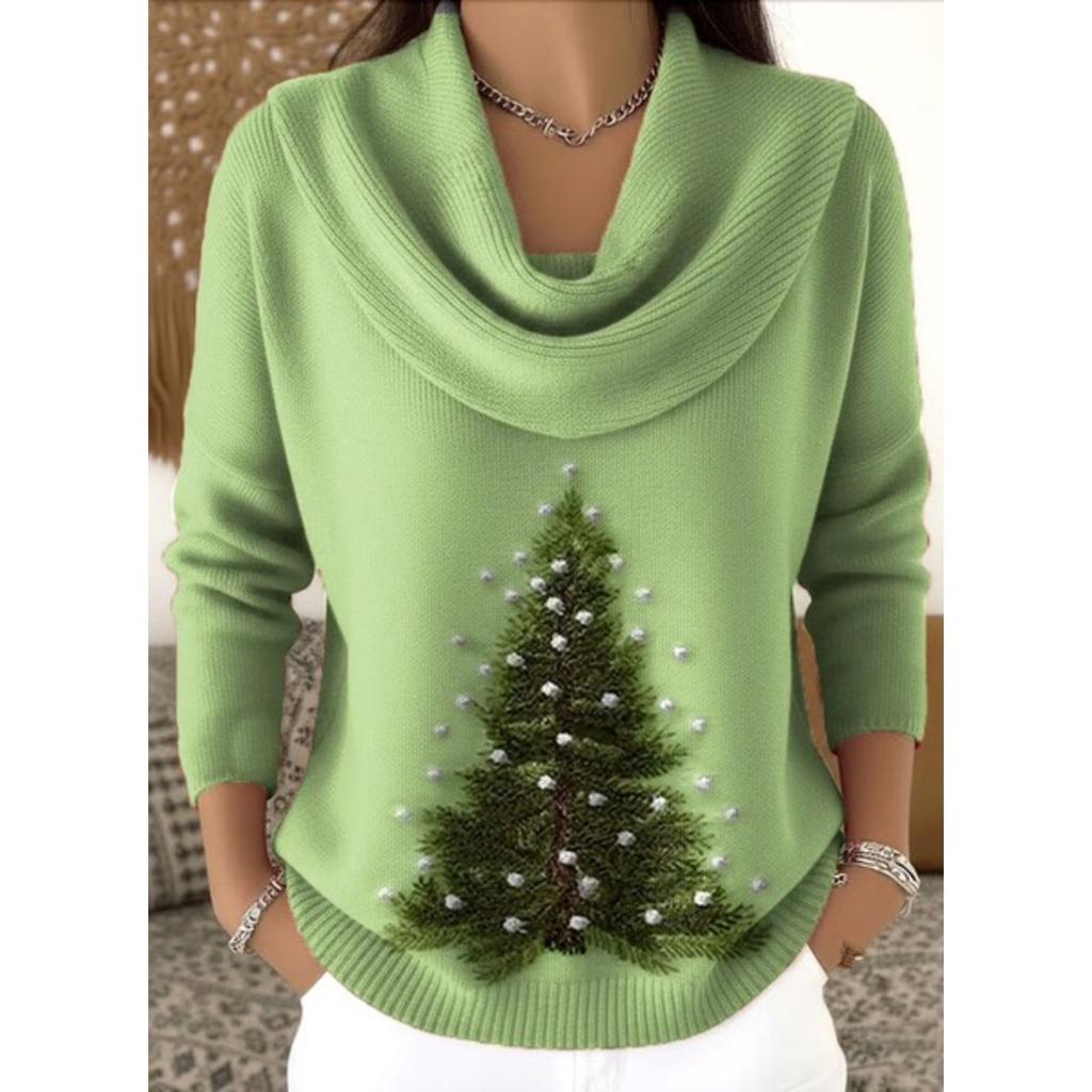 Damen Pullover Herbst Winter Mode Lässig Europäischer Amerikanischer Stil Warm Gemütlich Strick Oberteil