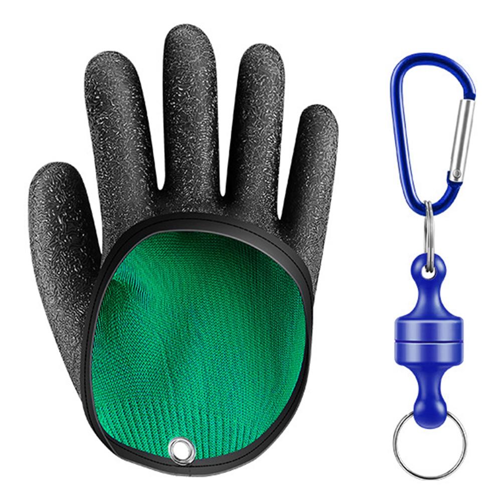 Fishing Gloves Anti-slip Fisherman Professional Catch Fish Gloves Puncture Resistant Fishing Catching Gloves Fishing Accessories