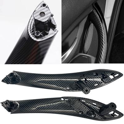 Alta calidad Para BMW F30 F80 F31 F32 F34 F35 Negro Panel de Tirador de Puerta Delantera Trasera Izquierda/Derecha Manija Interior de Puerta