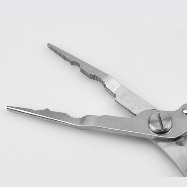 Wielofunkcyjne szczypce wędkarskie ze stali nierdzewnej z przecinakiem do żyłki i nożyczkami