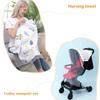 Premium Portable Nursing Cover And Soft Breastfeeding Blanket With Mosquito Net For Baby Stroller