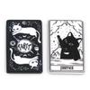 5PCs Black White Acrylic Tarot Pendants Rectangle Cat Double-sided Charms For DIY Earrings Necklace Jewelry Making 3.8cm X 2.3cm