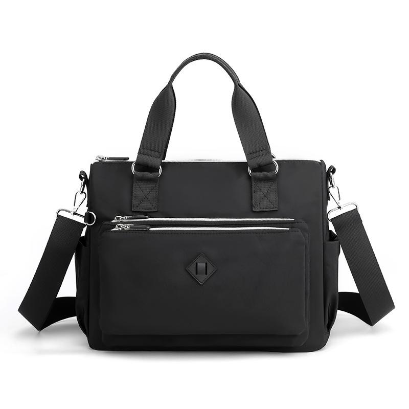 Women's new fashion trend shoulder bag multi-layer anti-splashing nylon backpack leisure sports oblique span bag