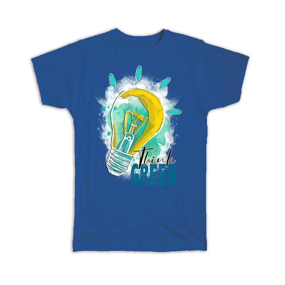 Gift T-Shirt : Eco Lamp Earth Ecology Ecological Sustainable Sustainability