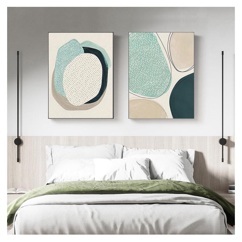 Poster Wall Art Canvas Painting Nordic Posters Prints Pictures For Living Room Home Decor Dot Abstract Line Color block