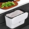 1/2Pcs Effortless Cleanup Space-Saving White Wall-Mounted Trash Bin For Kitchen - Durable Plastic Multi-Functional Garbage