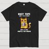 Duct Tape Can Muffle the Sound. Funny Cat Cotton Summer Casual Cool Loose T-Shirt