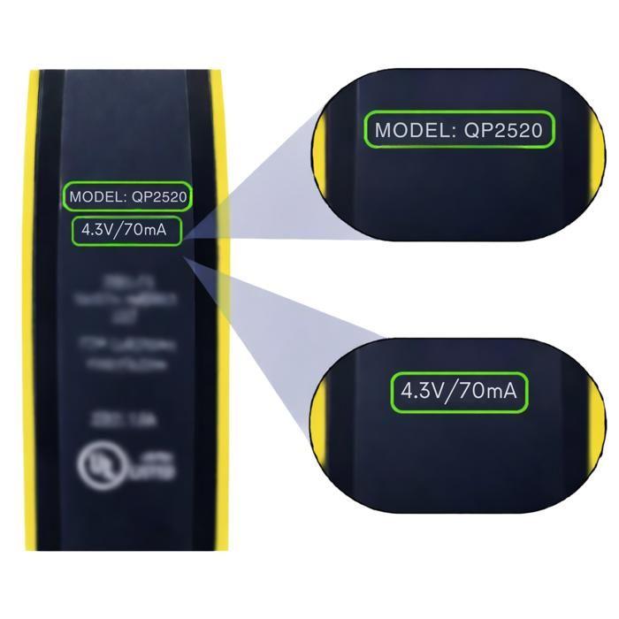 Chargeur 4.3V pour rasoir tondeuse Philips QP2520 QP2620 MG3720 MG5720 BT3206 Série S1 S3 S5 QG RQ YQ Phonillico®