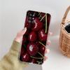 Phone Case For Samsung A15 A13 A35 A55 A51 A71 A41 A31 A21S A03S A05 A17 A23 A25 A33 A53 A73 5G A07 4G Clear Cover Red Cherry