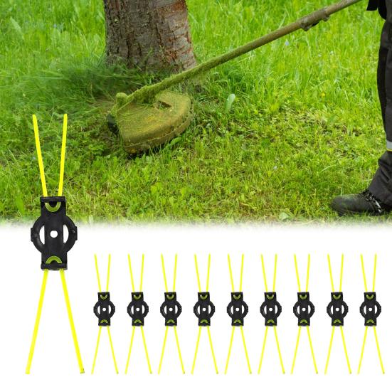 

10Pcs Nylon Grass Trimmer Head Blades Replacement Parts Universal Simple Installation Lawn Mowing Cutter Accessory 10 pcs