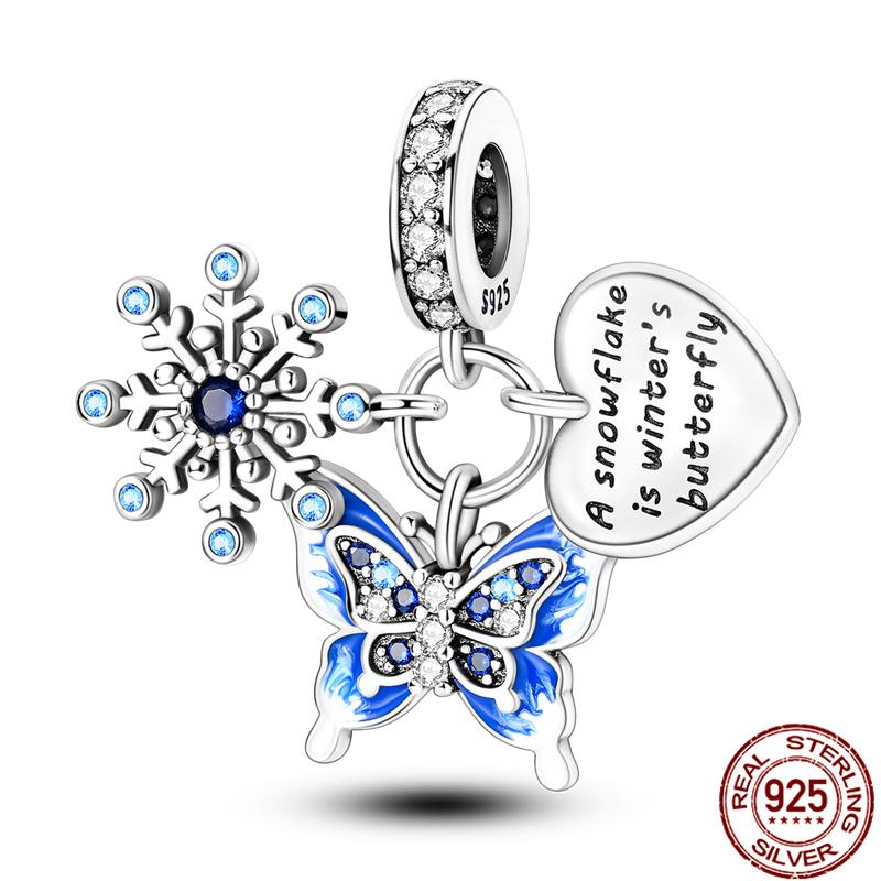 Fit Charms Fororiginal Bracelets 100%Copper Luminous Butterfly Series Beads Diy Jewelry Making For Women Gift