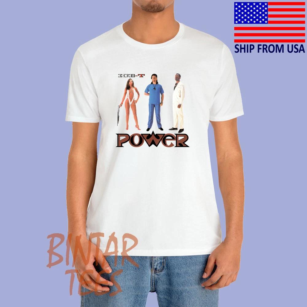 Ice T-Power Men s White Size S to 5XL 4XL