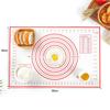 Cluoling Cooking Mat, 40x60cm, Large Size, Bread Kneading Mat, Pastry Mat, Baking Sheet for Kitchen, with Graduations, Heat Resistant, Non-Slip