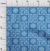 oneOone Tessuto Cotton Flex blu navy scuro geometrico e artistico floreale africano tessuto stampato per cucire al metro 40 pollici
