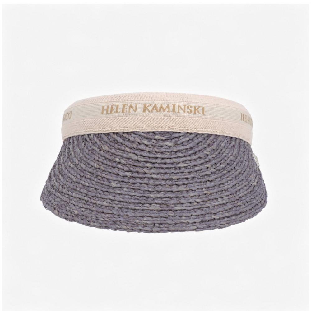 Cappello da sole con visiera Helen Kaminski Lintl Bianka 8 Lilla Naturale Logo