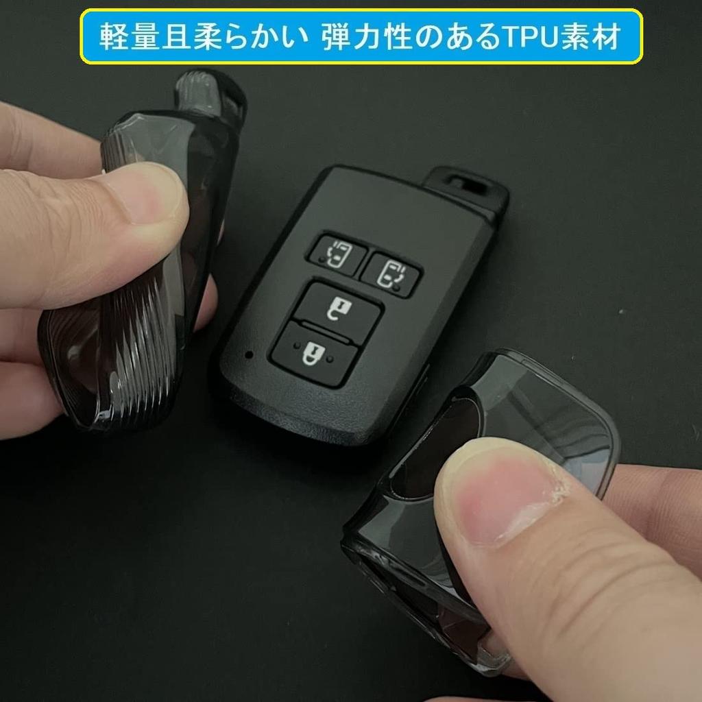 ZANEKO Noah 80 Series Voxy 80 Series Key Case Compatible Toyota Esquire Alphard Vellfire 30 Series Sienta Key Cover (Black)