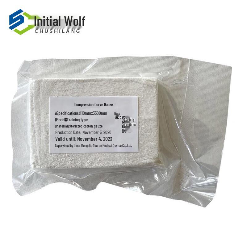 Initial Wolf Curved Compression Gauze