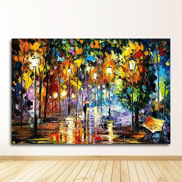 Wandkunst, Heimdekoration, abstrakt, ohne Rahmen, 2021, handgemalte Ölgemälde-Landschaft zum Ausmalen für das Wohnzimmer