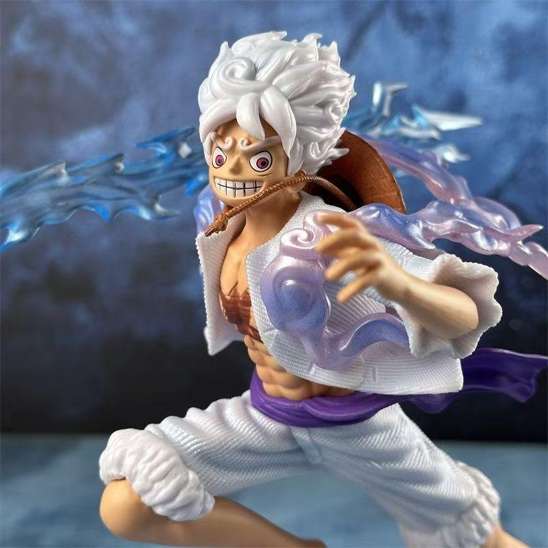 JT studio One Piece Same style 7.87in/20cm Step Cloud Luffy Roronoa Zoro Figura Colorful Collectible mini PVC Mode Toys Gifts
