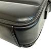 MONCLER Cross body bag leather Horizontal body bag black leather Used