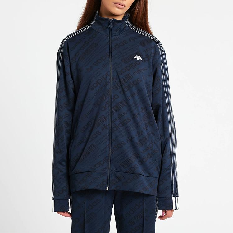 Adidas Originals Trefoil X Alexander Wang Sports Casual Jacket Men Outerwear Indigo CF1084
