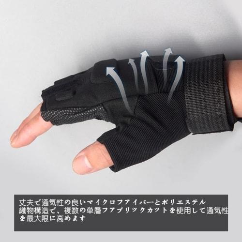 A favorite among snipers and riders! Tactical Fingerless Gloves, Black, Size M, for Airsoft, Airsoft, Motorcycles, and Outdoor Activities