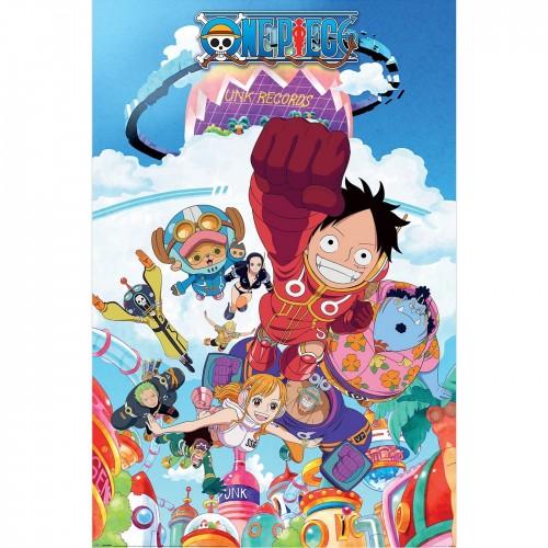 One Piece Punk Records Maxi Paper Poster