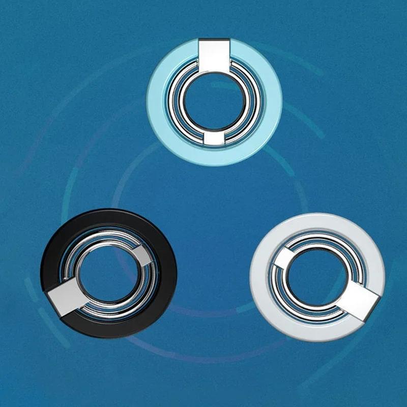 360° Magnetic Metal Finger Ring Phone Holder Portable Folding Stand Tablet Bracket for Magsafe Magnet Universal All Phone