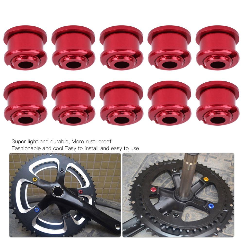 10Pcs Single Speed Chainring Bolts M8 Bicycle Chainring Bolts Chain Ring Bolts  Bike Components