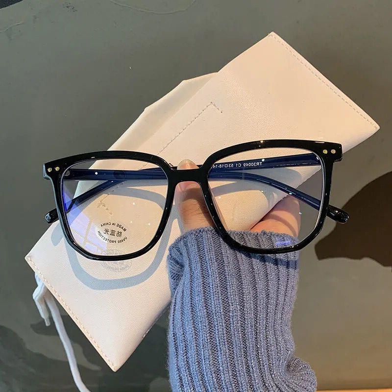 Anti Blue Light Anti Radiation Myopia Eyeglasses Trendy Near Sight Eyewear Eye Protection Flat Light Mirror 0-1.0-1.5-2.0 To-6.0