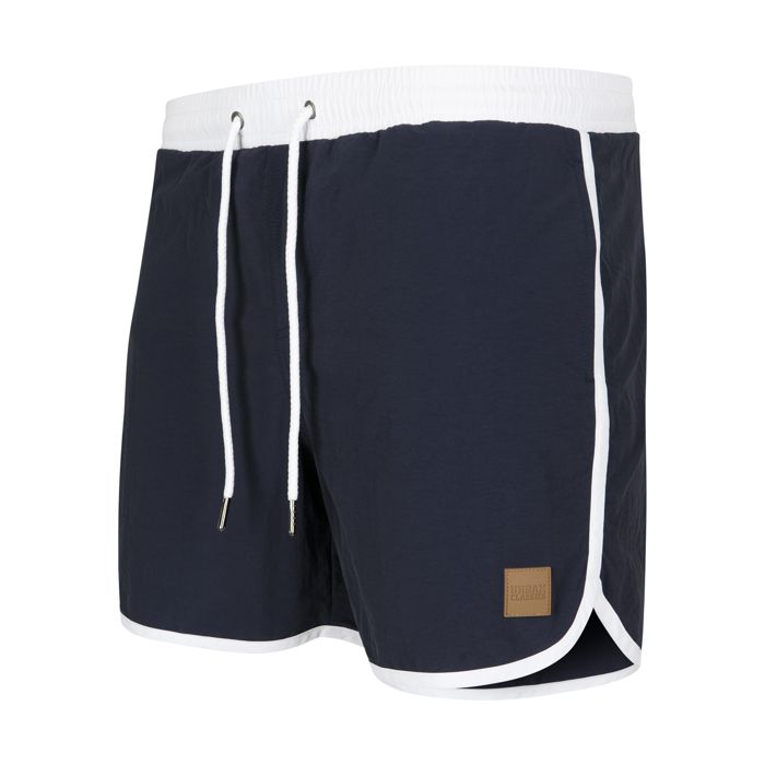 Short de bain - Urban Classics - RETRO - Nylon léger - Imperméable - Respirant