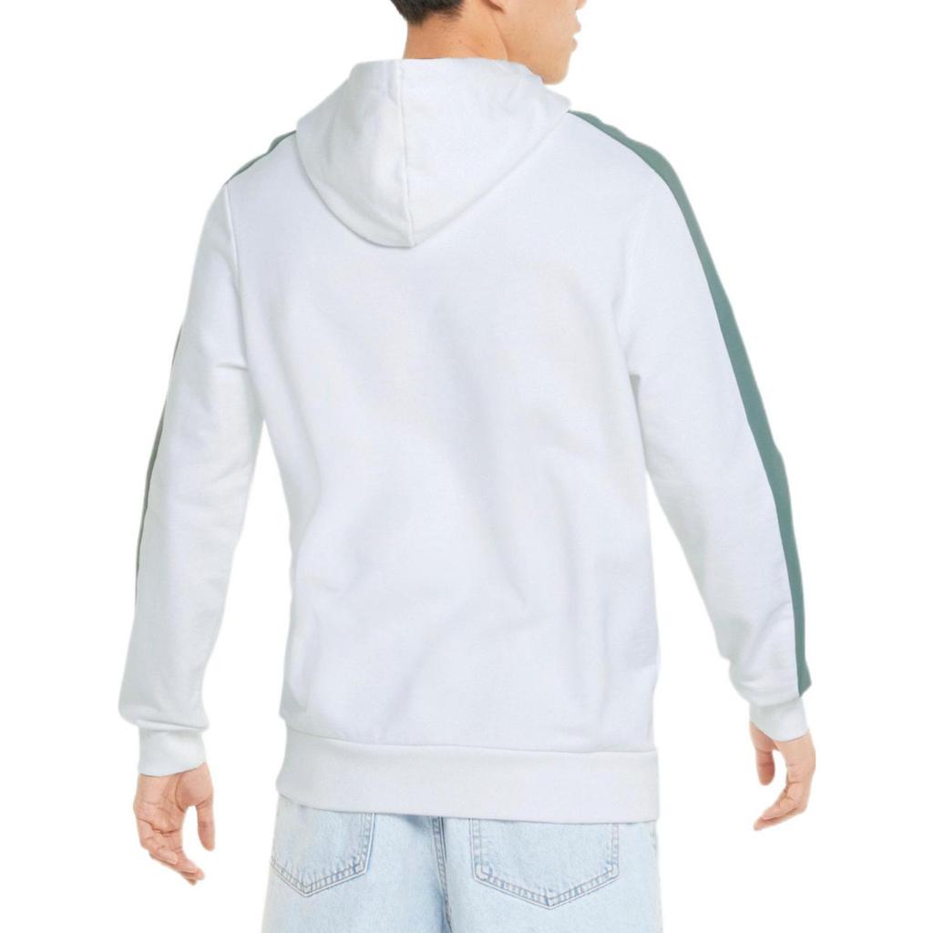 Puma Logo Print Drawstring Hoodie With Long Sleeves Men Tops White 531354-A-52