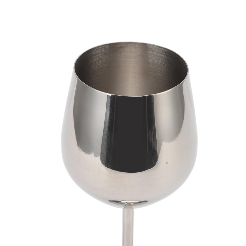 Metal Wine Goblet Stainless Steel Elegant High Hardness Widely Used Metal Wine Glass for Party Wedding Banquet