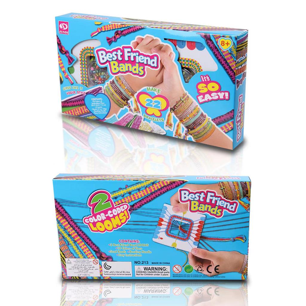 Girls DIY Bracelet Making Kit Jewellery Making Kit Friendship Bracelet Making Kit Cool Arts Craft Toys for 6-12 Years Old Kid