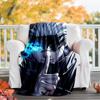 1pc Gojo Satoru (2) Theme Blanket - Digital Print, Polyester, Cozy for All Seasons, Perfect for Outdoor, and Travel