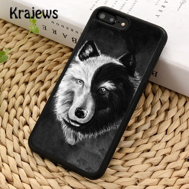Krajews Vytí vlka pod měsícem vzor Pouzdro na telefon Pro iPhone 14 6s 7 8 plus X XR XS 11 12 13 pro max Samsung S21 S22ultra