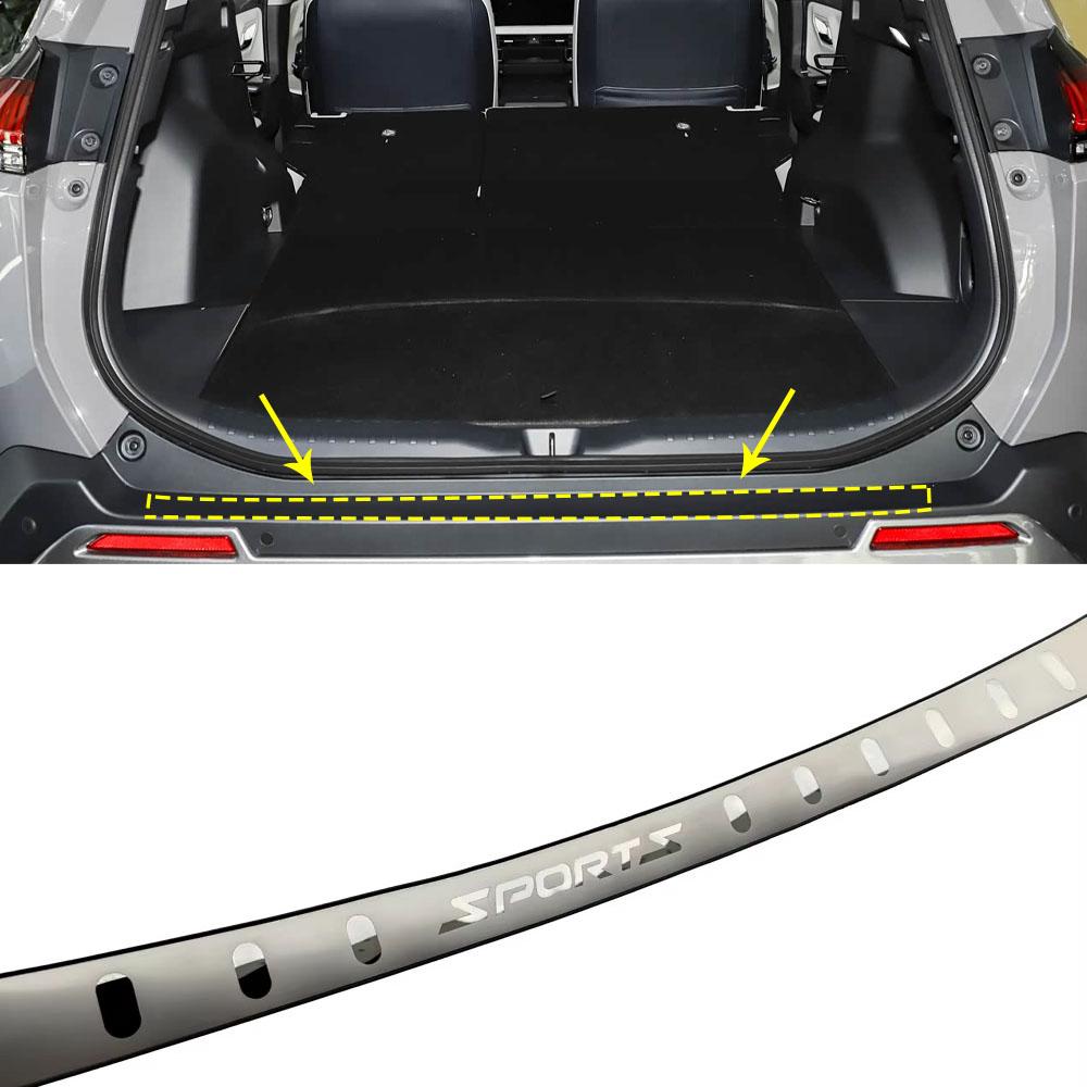Auto Trunk Sill Trim Guard for Toyota RAV4 2025 2026 Rear Bumper Protector Cover Scuff Car Accessorie