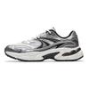 Anta AT802 Trendige Retro Atmungsaktive Leichte Low-Top Freizeitschuhe Herren Sneaker Weiß Silber Schwarz 912618802F-3